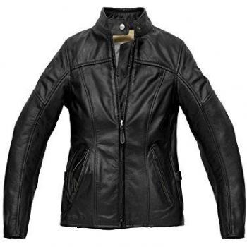 Veste moto cuir femme Spidi Rock Noir taille 46