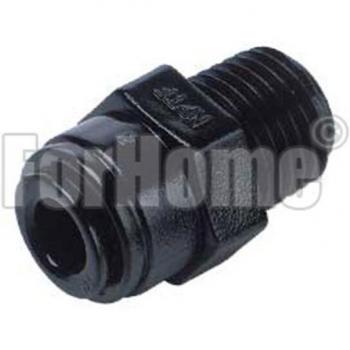Raccordo Rapido Dritto DM Fit con Filetto Conico BSPT 6mm x 3/8