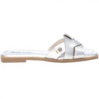 Sandalias planas de mujer Refresh 171935 plata