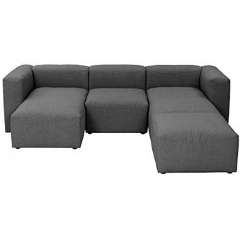 Max Winzer Wohnlandschaft Lena, 275 cm x 73 cm x 235 cm, anthrazit