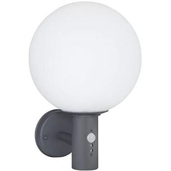 Bewegungsmelder Außenlampe mit Glas und Edelstahl