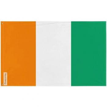 Flag of Côte d'Ivoire 128x192cm Polyester, Dual Side Printing, Metal Loop Fasteners