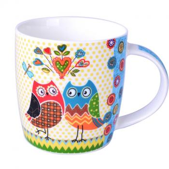 Mug Búhos de Oro con Asas de Silicona