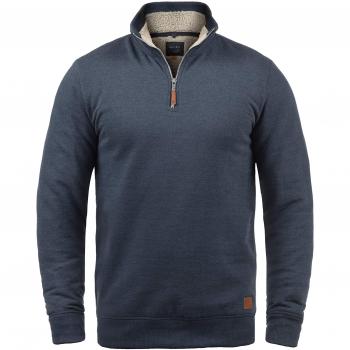 Blend Aliere Teddy Herren Sweatshirt Troyer Pulli Mit Stehkragen Und Teddy-Futter, Größe:XXL