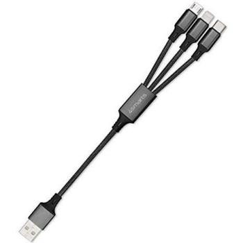 Cavo 3-in-1 USB A a USB C/Micro-USB/Lightning 20 cm
