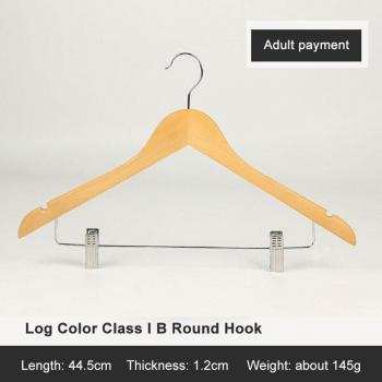 Retro Non-Slip Solid Wood Hanger for Clothing (1/5/10 pcs)