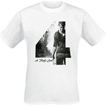 A Thief’s End Uncharted 4 XL Men’s White Tee