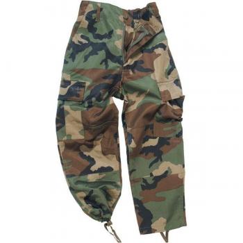 Pantaloni BDU Camouflage Woodland per Bambini