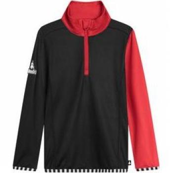 WeeDo Langarmshirt “DEVILDO Funderwear” – Mädchen, Gr. 116, schwarz-rot