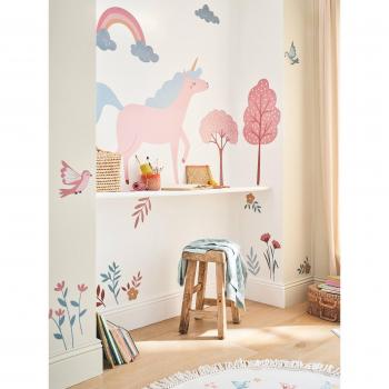 Stickers muraux XL licorne rose VERTBAUDET