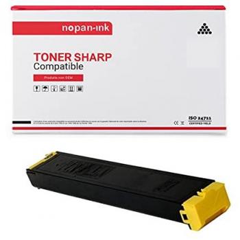 Ref. Nopan‑Ink : Toner jaune, 1 unité, compatible avec les modèles MX 2610–MX 3640 de Sharp
