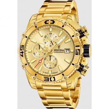 Reloj de Acero Inoxidable Dorado Festina F20492/1