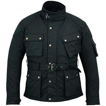 Warrior Gears® Men's Waxed Biker Jacket
