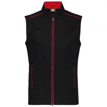 Gilet Da Lavoro Senza Maniche DayToDay Nero Rosso XXL+