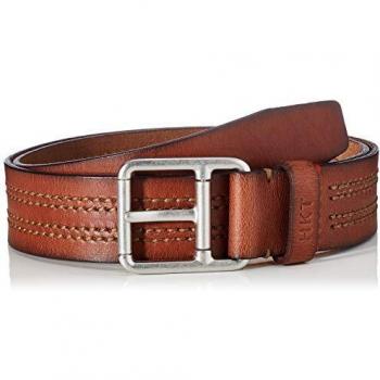 Cinturón de Hombre Marrón Hackett HKT X2 Track Stitch