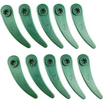 Plastic Mower Blade Collection (10pcs) for Residential Lawns
