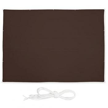 Relaxdays Sonnenschutzsegel rechteckig, 4,5 x 5,5 m, mit Spannseilen