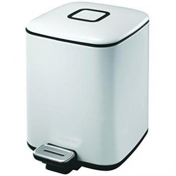 Pattumiera EKO Regent in Acciaio Bianco