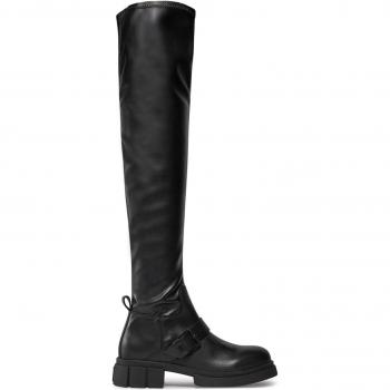 Schwarzer Tommy Hilfiger Overknees-Stretch Longboot FW0FW07611