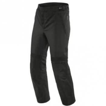 Dainese Connery D-Dry Pantalones de Moto Impermeables para Hombre, Textiles, con Protectores de Rodilla, Ajuste Ancho, Negro, Talla 56