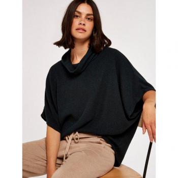 Apricot Rollkragenpullover in Rippstrick