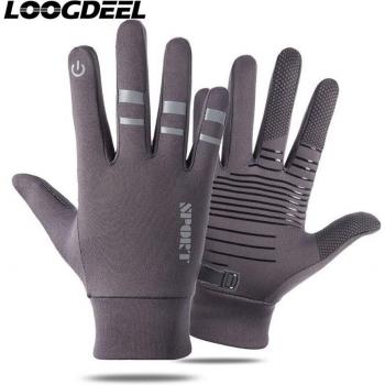 LOOGDEEL Gants tactiques de pêche hivernale, coupe‑vent, thermique et anti‑glisse