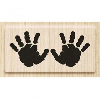 Heyda Stempel Motiv 'Hände' 4,5 x 2 cm aus Holz
