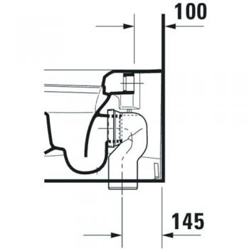 Inodoro de Pie Duravit Soleil – Blanco 600x370x400 mm