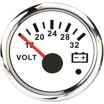 Edelstahl Volt Meter mit Hintergrundbeleuchtung