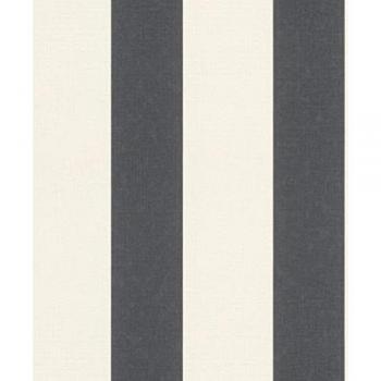 Rasch Vliestapete Florentine III 485479 Schwarz Weiß Streifen