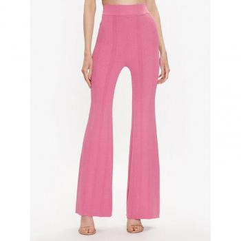 Birger Christensen Pink Ribbed Straight Pants – M, Women's Wide Trousers