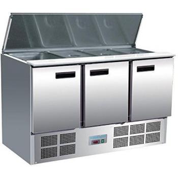 Polar G607 Refrigerated Saladette Counter, 3 Door