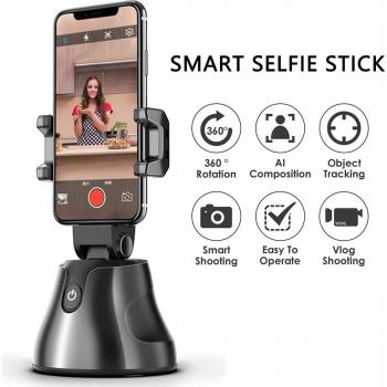 360° Rotating Selfie Stick for Smartphone Video Shooting