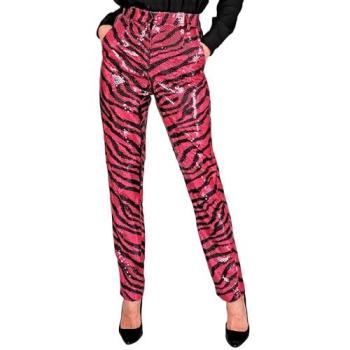 Glitzerschnur-Hose im Zebra-Print – Widmann, Pink, M