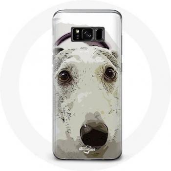 Coque Samsung Galaxy S8 Plus Chien de Pitbull Blanc