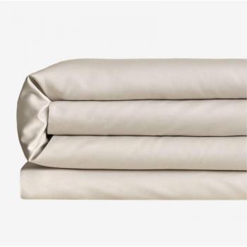 Housse de lit satin Sampras beige nude 300 fils