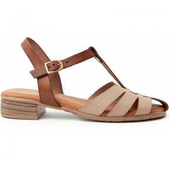 Sandalia de piel con tacón para mujer Purapiel Purehee4