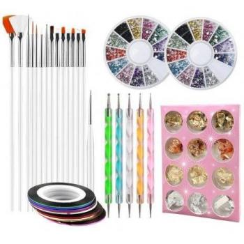 Kit de manicura profesional de plástico, 1 juego exquisito