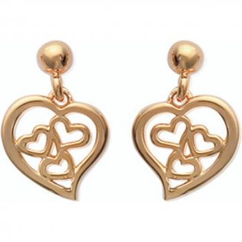 Pendientes de oro 'Love' de Les Trésors De Lily