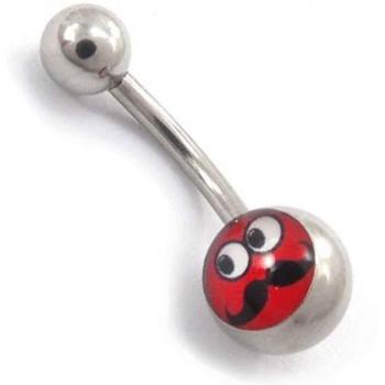 Piercing 'Moustache' Rosso
