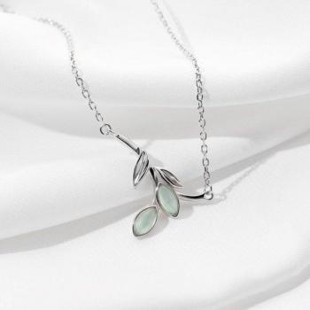 925 Sterling Silver Willow Pendant Necklace