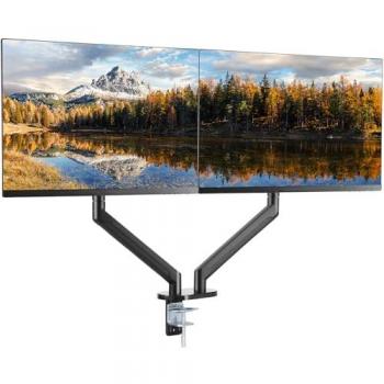 Double bras écran PC VEVOR 13‑35 capacité 12 kg
