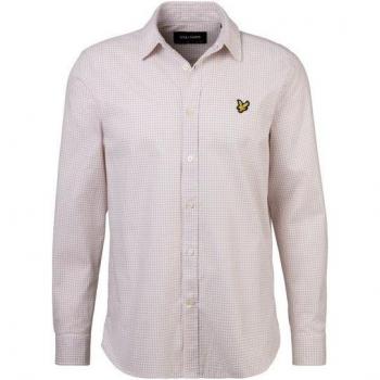 Lyle & Scott Langarmhemd, Logostickerei vorne