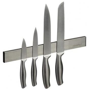 Barre de Rangement Magnétique 30 cm pour Couteaux et Outils