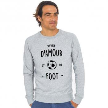 Sudadera VIVIR DE AMOR Y FÚTBOL
