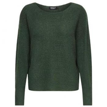 ONLDANIELLA L/S PULLOVER KNT NOOS – Modischer Melange-Pullover mit Fledermausärmel