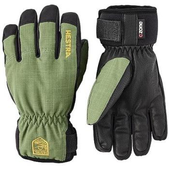 Hestra Junior Ferox Primaloft 5-Zeiger-Handschuhe Grün, Kindgröße 3