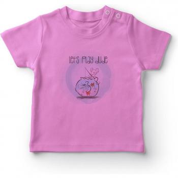 Let 'S Play Pal Pink Baby T-Shirt with Mice