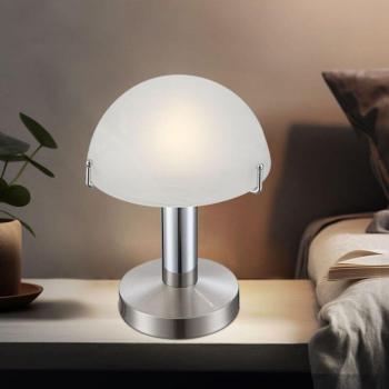 Globo Lighting Beistelllampe Touchfunktion Glas satiniert 3 W LED 350 lm Warmweiß