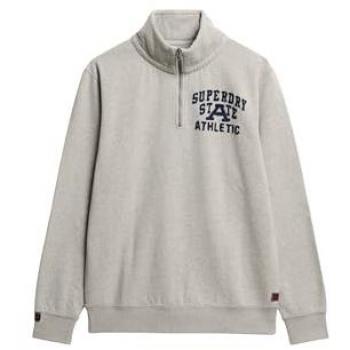 Superdry Vintage Athletic Zip Henley für Männer